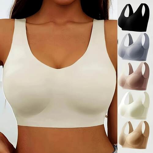 Large size seamless underwear without steel rims, plus