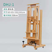 油画可手摇画架实木升降美术大师级专业画架木大型大画架平移榉可