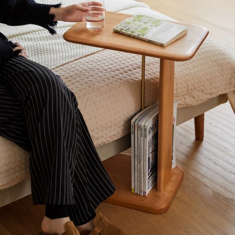 竖琴边几沙发边樱桃木边柜简约桌子可移动床头桌小户型小茶几角几