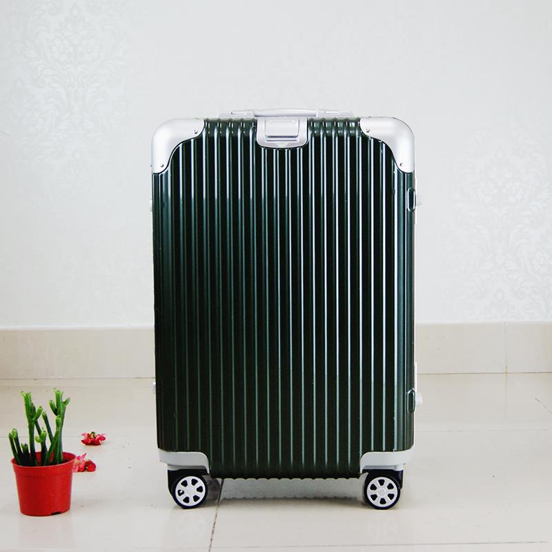 新款铝镁合金边框拉杆旅行皮行李运万向轮箱子托PC2箱6寸学生出国