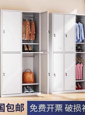 更衣柜纳员工锁宿舍换衣柜洗GYG物浴健身房带柜储柜车间收换鞋柜