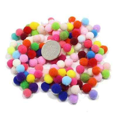 现货批发高弹彩色毛球diy儿童创意手工毛绒 球彩色小毛球球装饰球
