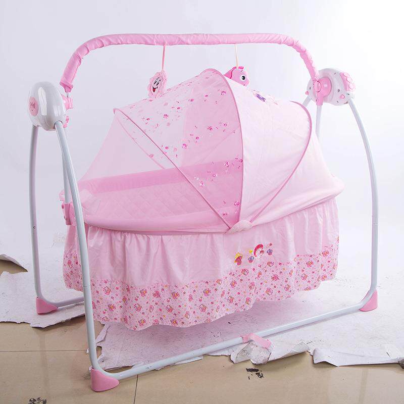 婴幼儿篮智能电动带音乐蚊帐床宝床宝摇SMT睡床新生儿BB童可调速