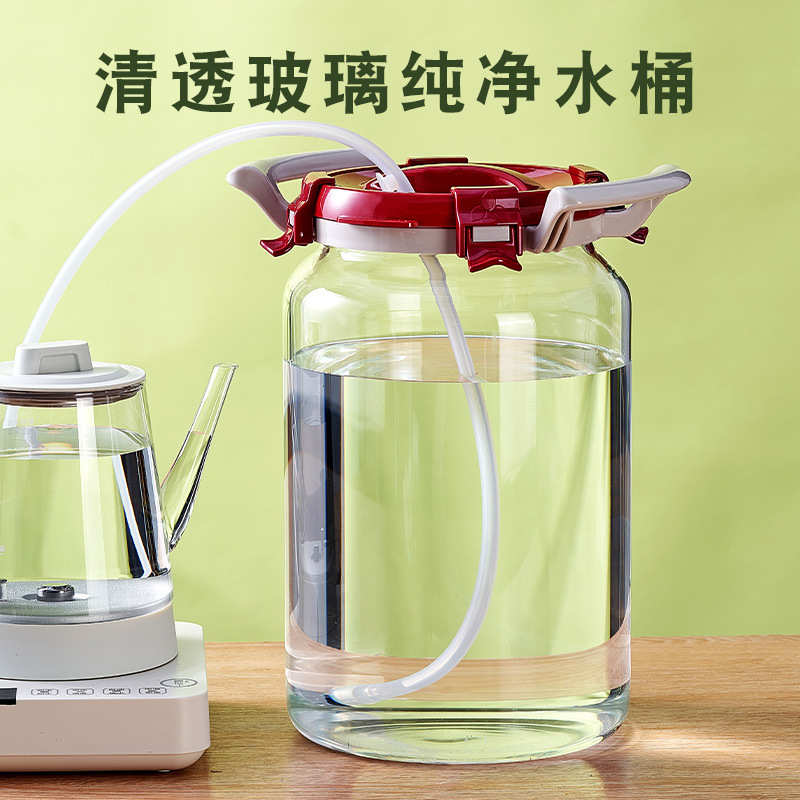 水桶纯净水桶玻璃储物桶茶吧茶台功夫泡茶大号水桶家用大容量