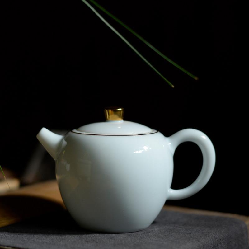 影青瓷茶壶陶瓷茶具小茶壶青白瓷功夫茶具红茶泡茶壶单壶西施壶