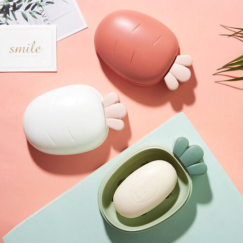Creative and cute children's soap box with a lid, designed a