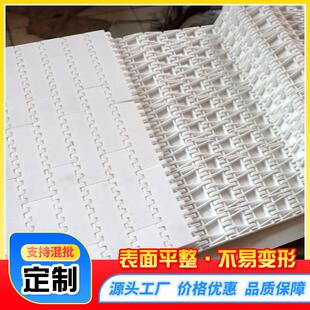 塑料炼板输送带PP食品级清洗挡板式炼板传送带pom模块式塑料网带