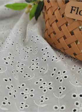 EG-16全0870布-2棉打孔花布EG-16087绣棉刺绣厂家直销现货供应