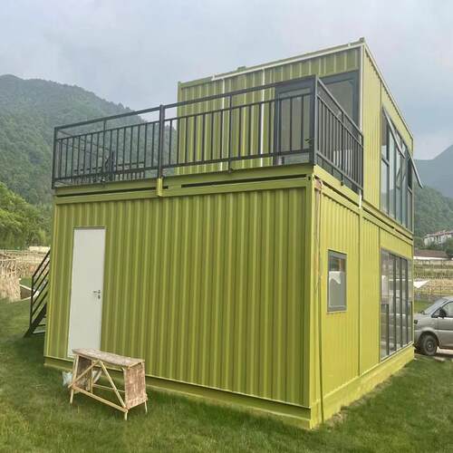 瓦楞岩棉板集装箱房大波纹箱房移动特种箱耐用住人办公室活动房