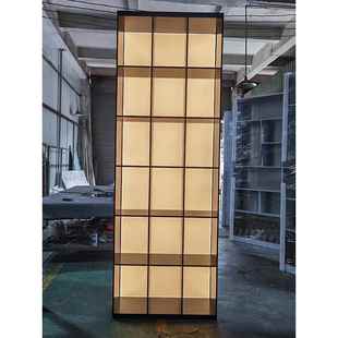 不锈钢酒柜展示柜定制发光背板金属柜置物柜书柜装饰柜白酒红酒架