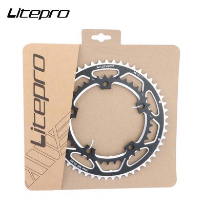 lpl盘itero公路车双2片式齿片铝litepro合金双盘片53t-39t折叠车