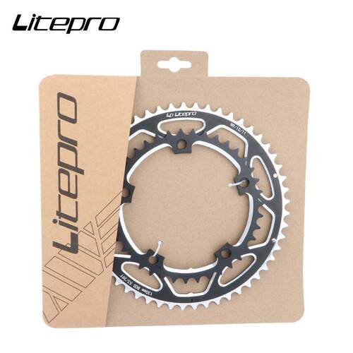 lp litepro 公路车双盘2片式齿片铝合金双盘片 53t-39t折叠车牙盘
