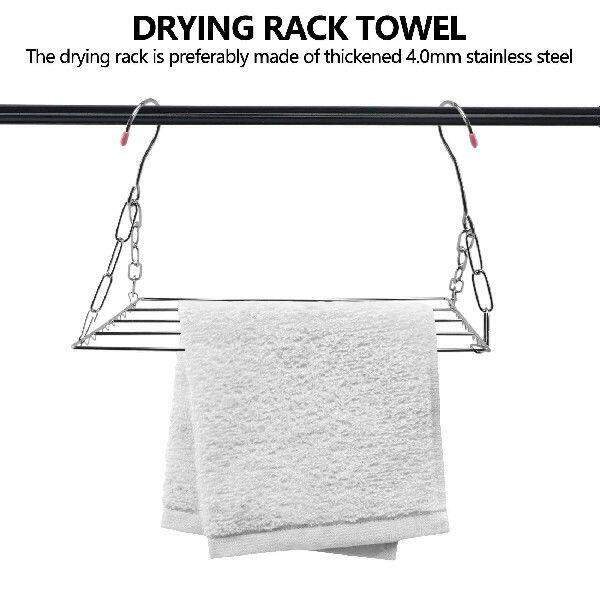 Multifunctional Clothes Drying Rack, Stainless Steel
