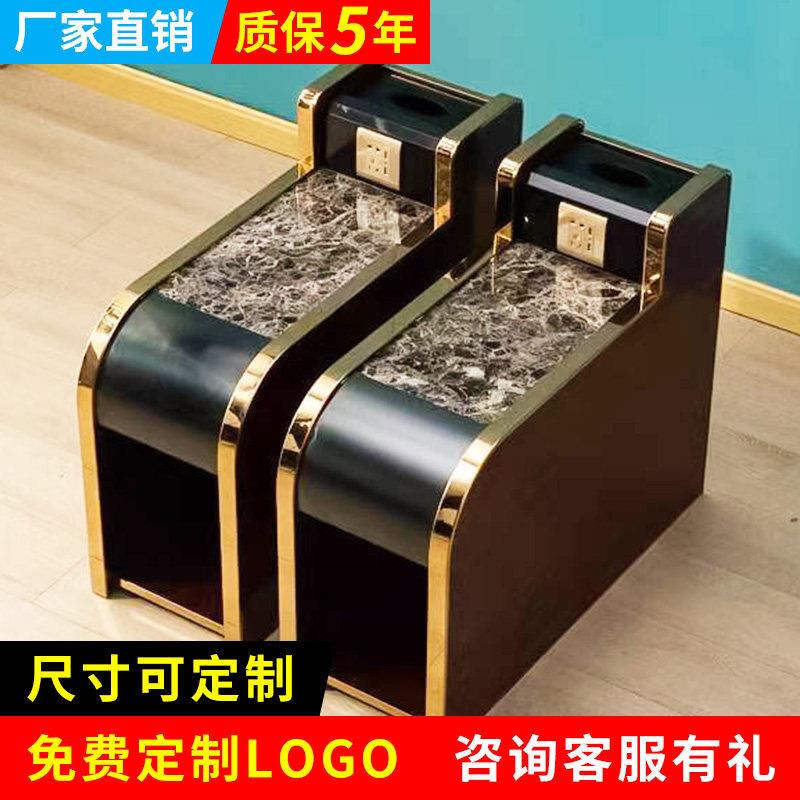 足疗沙发茶几美甲边角带经济型桑拿按摩浴场柜美容中间足浴茶几