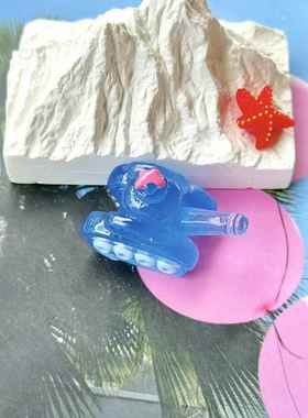 夜光立体卡通坦克diy饰品配饰桌面摆件文创礼品树脂小孩子小礼物