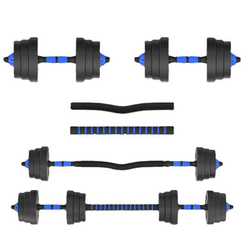 哑铃纯铁男女士家用健身器材20/30/公斤杠铃可调节拆卸变壶铃套装