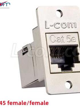 金属屏蔽网口适配器Ecf504以太网连接器Rj45网线母头Notone Lcom