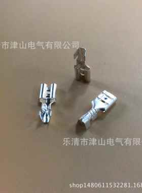 187直J插端插子4.8簧D插925622-D4.8A冷压端子裸簧