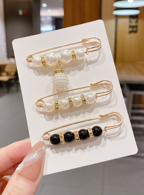 领口防走光扣子暗扣免缝神器隐形胸针女别针固定衣服胸花胸口扣针