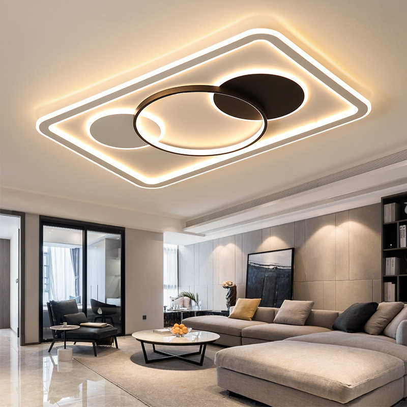 2025新款客厅灯现代简约大气超薄长方形大厅LED吸顶灯护眼卧室灯