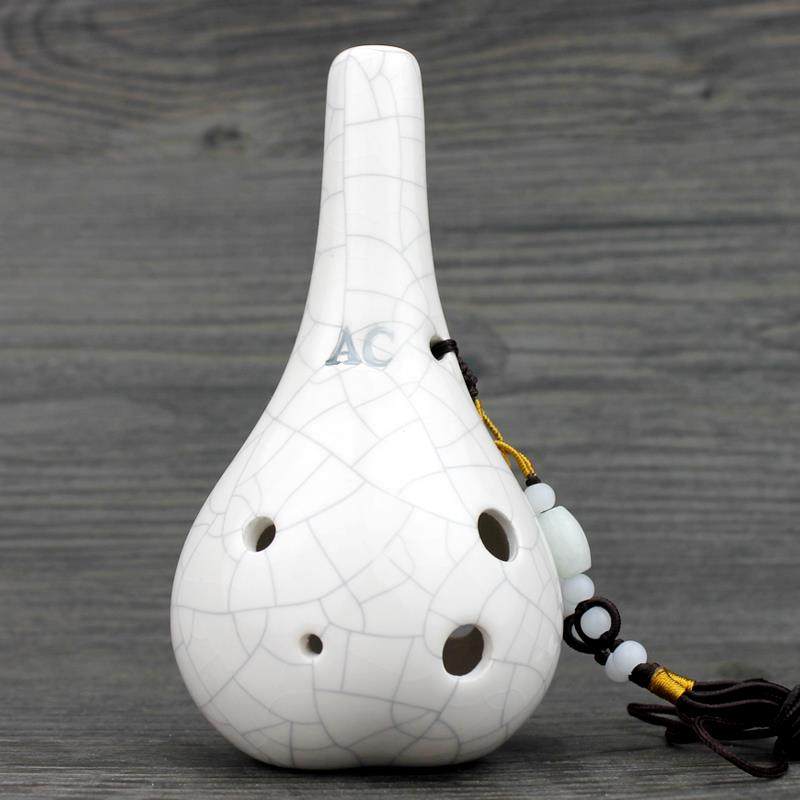 高档洪啸陶笛正品C6孔中音C调 孔A ac 初学六 学生儿童 送送谱 伴