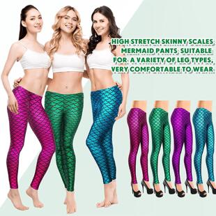 mermaid and leggings elastic soft with Sparkling