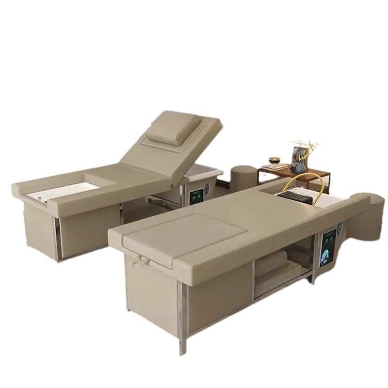 洗头足疗一体床美容院养生足浴泡脚头疗床水循环采耳按摩洗头床