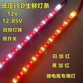 LED低压生鲜灯12V24V48V60V72V电瓶三轮车照水果熟食卤菜长条灯管