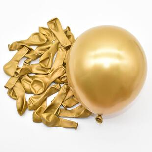 5inch Chrome Gold Silver Balloons 50pcs Latex Metallic