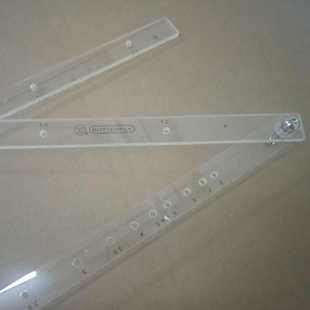 供应蝴蝶8倍缩放尺500mm绘图仪尺有机玻璃放大尺sf8厂价直销