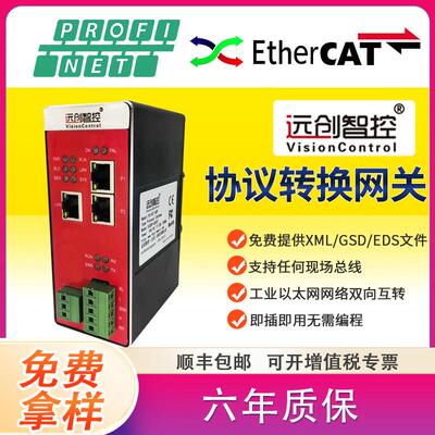 Profinet转EtherCAT模块485/Modbus/EtherNet/IP/CANopen协议网关