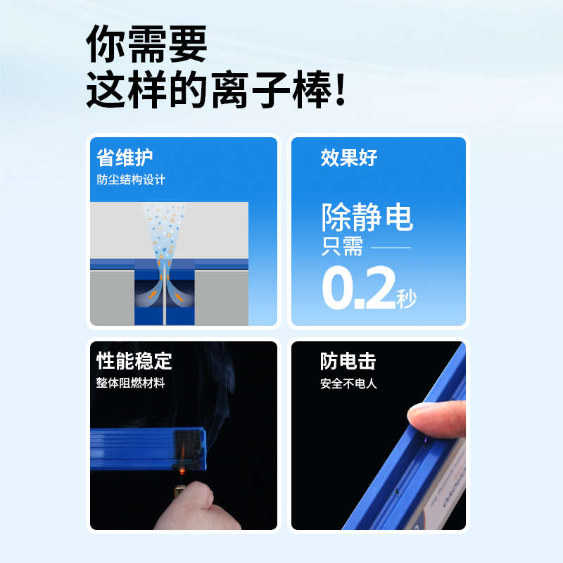 离子风棒模切机印刷薄膜静电消除器喷涂工业静电消除棒TR7051pro