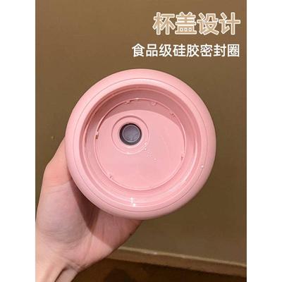 迷你耐热高硼硅玻璃杯女高颜值水杯小巧便携夏天吸管杯子新款2023