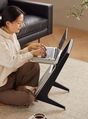 yhu轻奢移动黑色茶边几中复古落地小桌沙发床头柜置物创意玻璃书