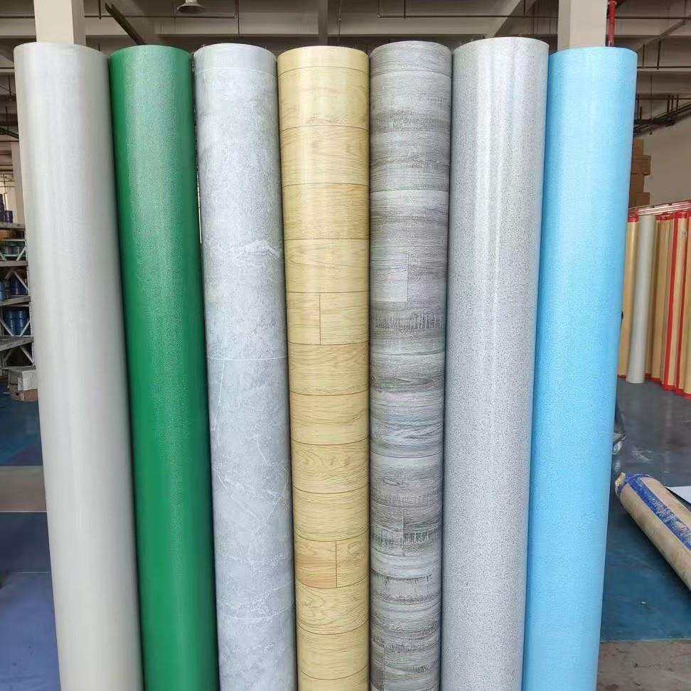 pvc工程革地板革工地办公防水防滑家用店铺用塑胶卷材风防水地板