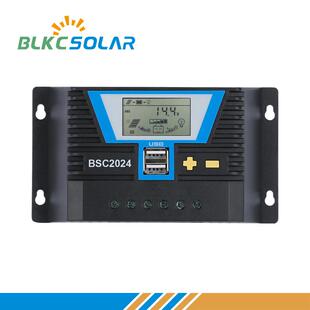 BSC2铅024阳能电池板充电控制和器20A自动识太别12V24V酸BSC2024