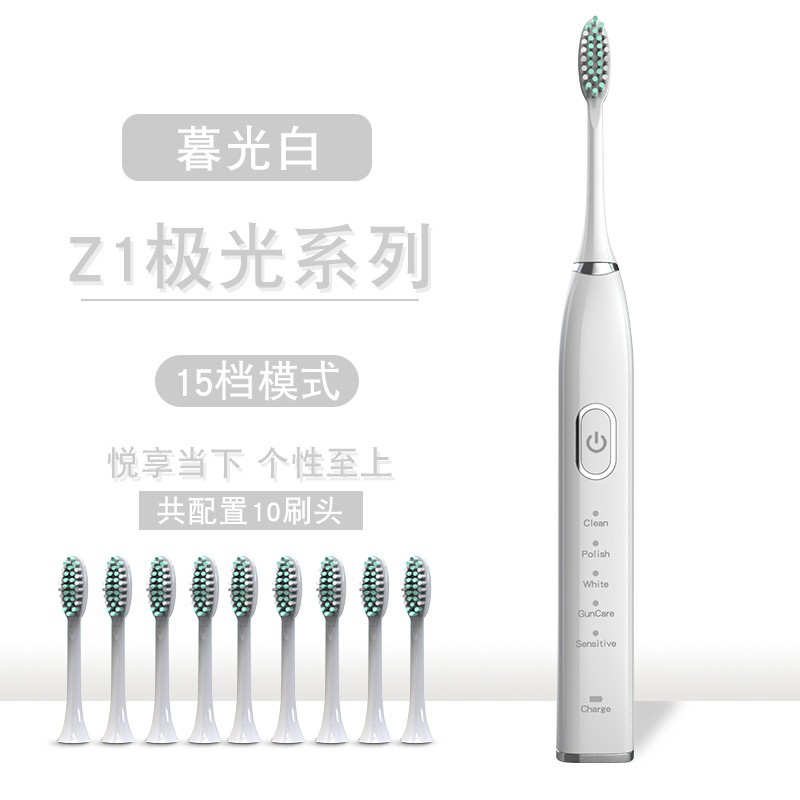 电动牙刷全自动成人情侣套装充电式软毛头磁悬浮声波电动牙刷男女
