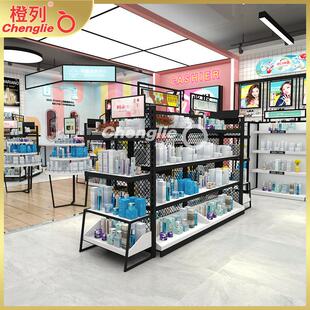 现货直发多层配套双面中岛展示架定制中岛展示柜便利店商品展示架