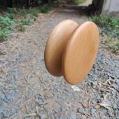 木柄门把手单孔玻璃简单斯堪 纳维亚创意柜处理实木圆形设计圆形