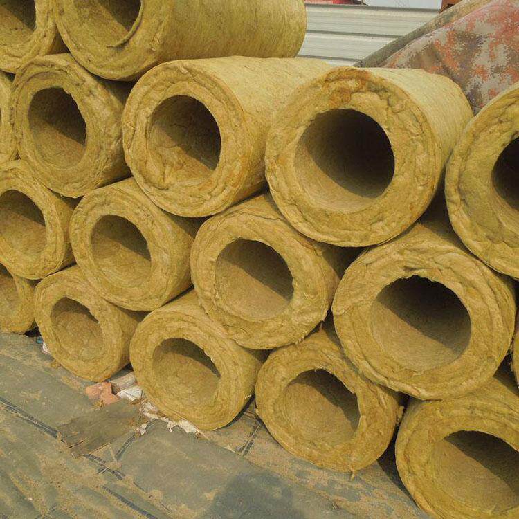 A级防火岩棉保温管壳防火阻燃管道保温隔热管耐高温岩棉管厂家