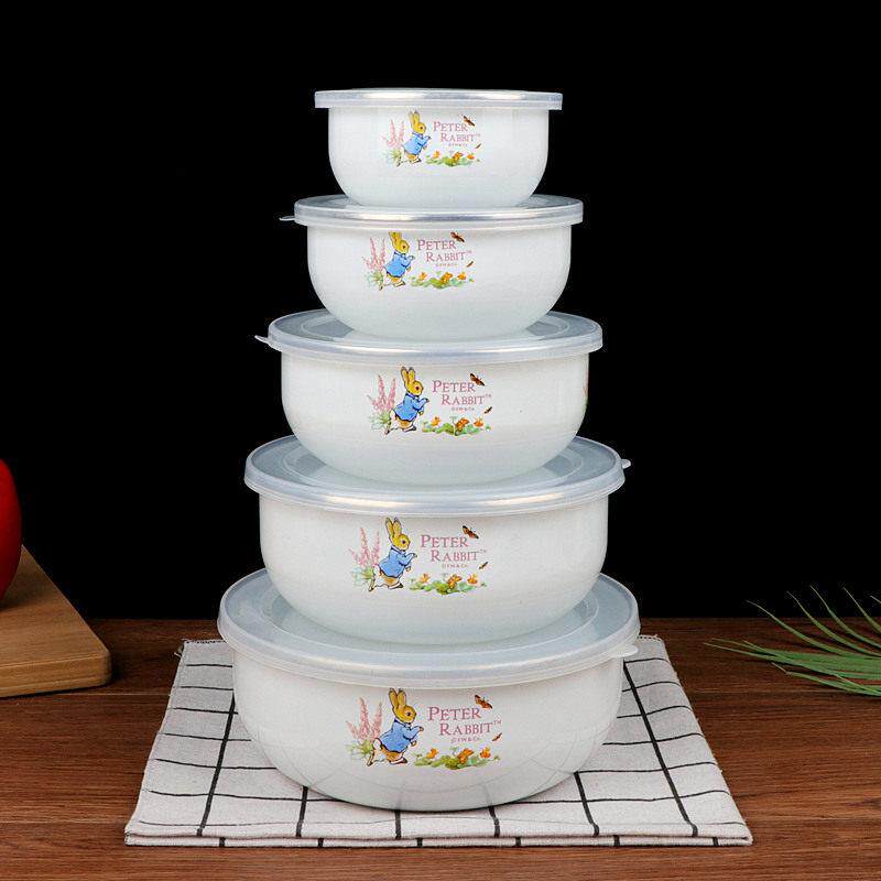 采购产品搪瓷五件套保鲜碗，搪瓷冰碗套，多用途保鲜碗，保鲜碗，
