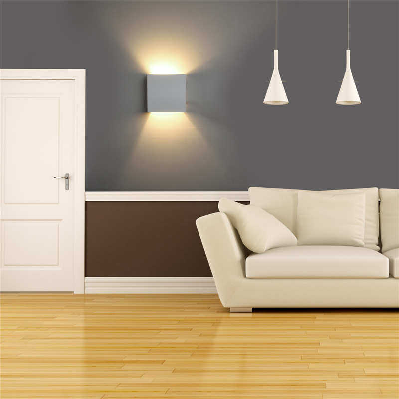 室内室外室内壁灯 外墙灯上下打光方形床头灯卧室客厅背景墙灯