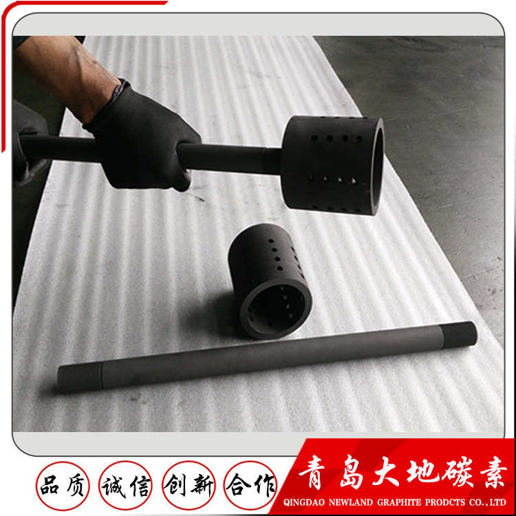 厂家直销 高纯石墨钟罩石墨铸造除气工具 耐高温石墨模具定制加工