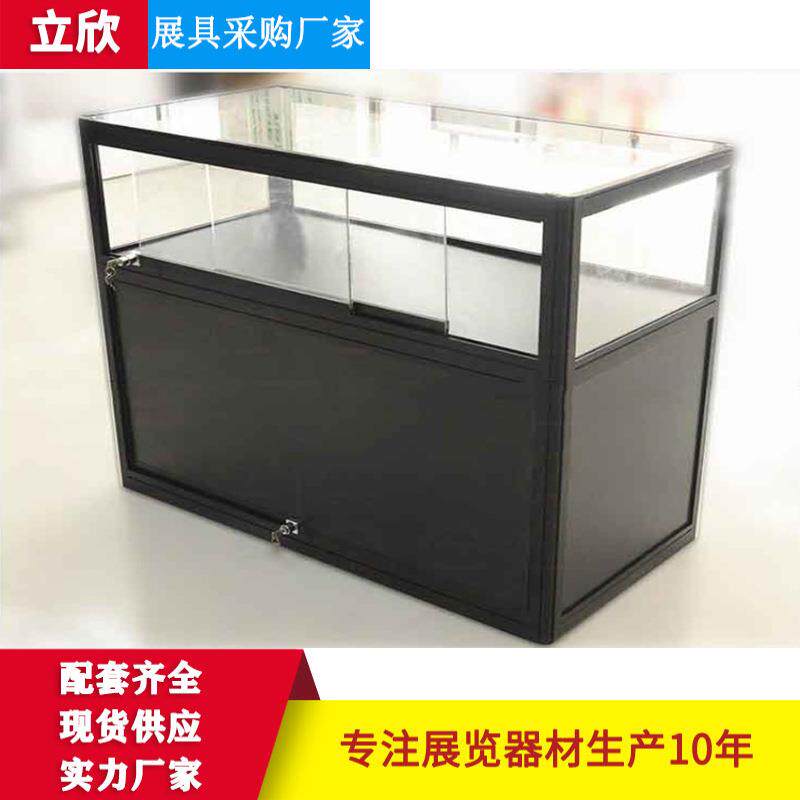 厂家直供铝合金玻璃展示柜 珠宝展会化妆品首饰折叠玻璃展示柜
