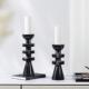 现代简约大理石烛台摆件 饰烛台 样板间会所艺术黄洞石装