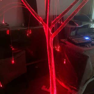 节日树木亮化 光纤网光纤编织网 树木亮化灯 发光网