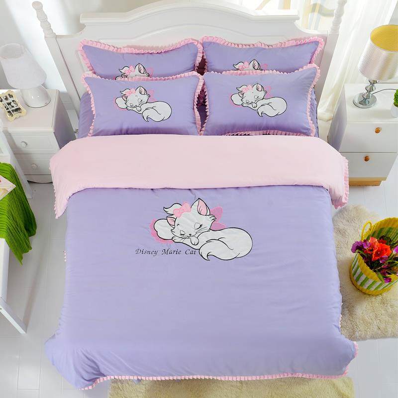 高档大学生全舍女寝室通公主卡兔子刺绣少女心棉纯棉床宿裙三/四