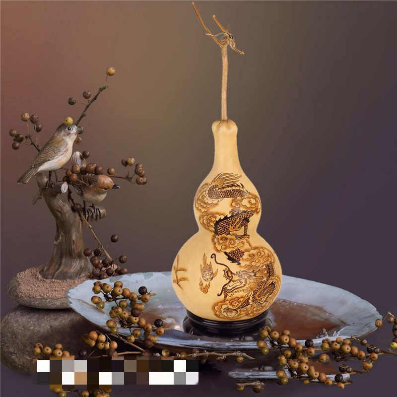 批发玄关精美葫芦葫芦烙画葫芦应大雕刻客厅供庙会货源大地摊厂家