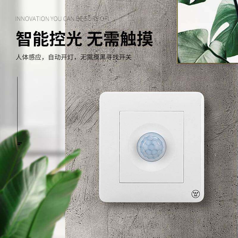 西屋（Westinghouse） 86型红外感应人体感应智能延时开关面板
