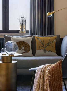 71TX艺术家 常玉 复古新中式客厅沙发抱枕民宿靠垫欧式靠枕套卧室